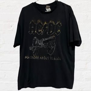 Vintage AC/DC For those about‎ to Rock T-Shirt Men’s Sz XL